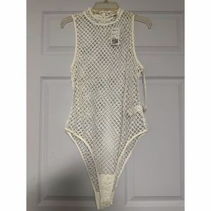 🌸 Spring Sale🌸 NWT Forever 21 Plus Size White Knit Bodysuit 2X